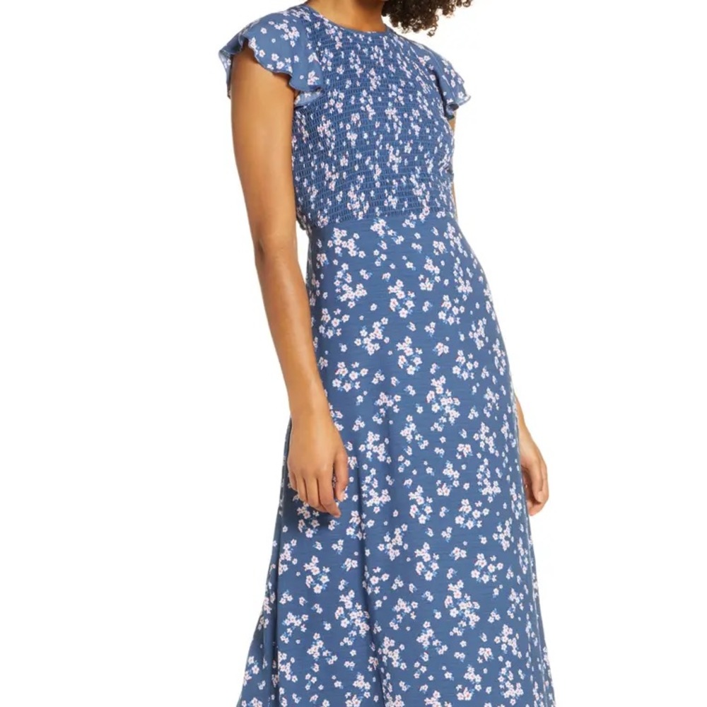 Ali & Jay Casa Del Mar Flocked Midi Dress